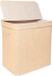 Relaxdays Wasmand - 130 litres - 2 compartiments - pliable - bambou