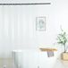 WellColor Doorzichtige douchegordijnvoering, 182,9 x 190,5 cm, PEVA, zwaar belastbare douchegordijnvoering, met 3 verzwaarde magneten, transparant, 100% waterdicht