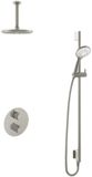 Hotbath Buddy - Inbouw Regendoucheset - Thermostatisch - Plafondbuis 15 cm - Hoofddouche 200 mm - Ronde Handdouche 3 Standen - Glijstang 900 mm - met 2-Weg Stop-Omstel - Waterbesparend - V02