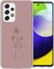 iMoshion Hoesje Samsung Galaxy A53 - Siliconen Back Cover - Roze / Floral Pink - Bloemen Print