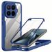 Techsuit Hoesje geschikt voor Xiaomi 17T Pro - ColorVerse 360 Case met Screenprotector - Blauw