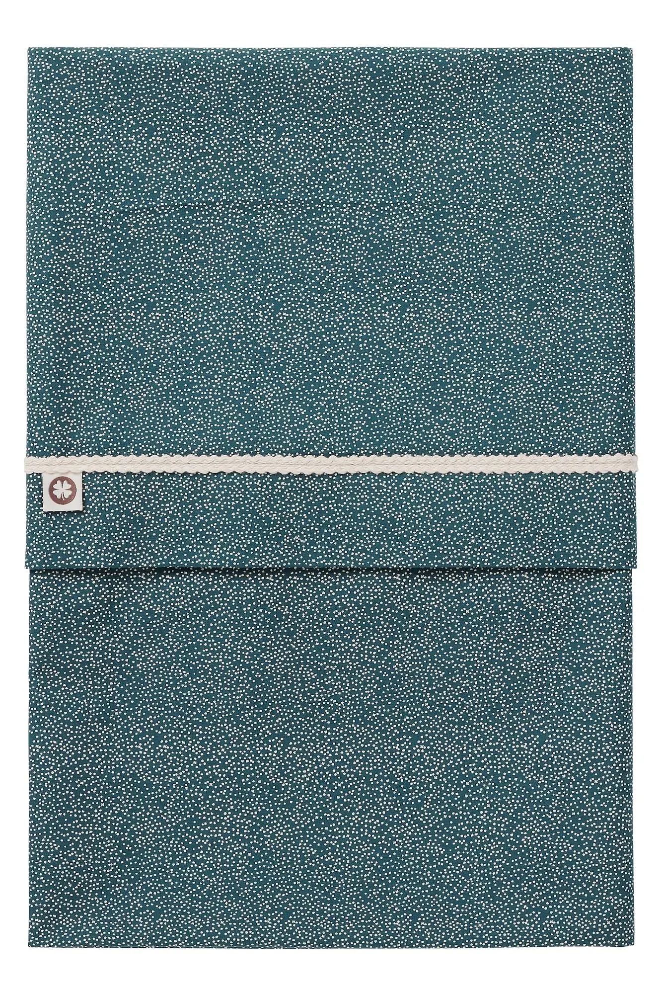 Noppies Baby Comfort Tiny Dot Poplin Reversible Baby Crib Sheet GOTS 110x140 cm - Stargazer