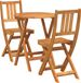 vidaXL Bistroset 3-delig Massief Acacia Hout