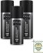 Vogue Homme Mystic Black Déodorant Spray Antitranspirant 150 ml - 3 Stuks