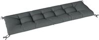 Outsunny Outdoor Sofa Cushion-Polyester, PP-katoen-65L x 198B x 13H cm-Donkergrijs