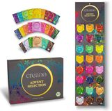 Creano BIO Thee Adventskalender – 24 Verschillende Theezakjes – Kruiden- & Fruitthee – Thee Cadeau
