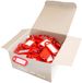 WEDO 262811802 Sleutelhanger om te beschrijven, rood, 100 stuks, met ring