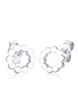 Elli - Oorbellen - Dames cirkel geo minimaal in 925 sterling zilver
