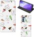 B2Ctelecom Beschermhoes OPPO Find X3 Lite Telefoonhoesje IJsjes - Book Case - Multi IJsjes