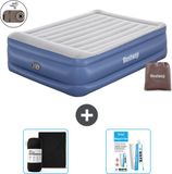 Bestway Luchtbed - 2-Persoons - 152 x 203 x 56 cm - Grijs/Blauw - Inclusief Pomp
