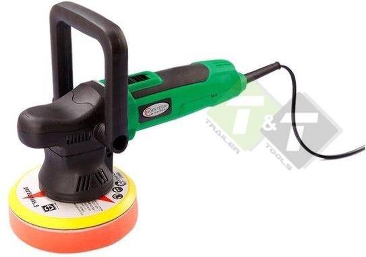 Trailer and Tools Poetsmachine, 230 Volt, 650 Watt, 125mm diameter pad