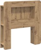 vidaXL Hoofdbordkast Artisanaal eiken 80 cm Geconstrueerd hout