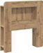 vidaXL Hoofdbordkast Artisanaal eiken 80 cm Geconstrueerd hout