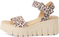 Tamaris - Dames - Sandalen - Bont - Maat 41 - Platte Sandalen met Sleehak