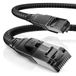 CSL - 2m CAT 7 netwerkkabel Black Series Gigabit Ethernet LAN-kabel