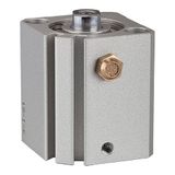 Korte RIEGLER Korte cilinder »ASQ« eenvoudig te bedienen, magneet, IG, zuiger Ø 25, hub 20, aansluiting M5x0,8, werkdr. 2-10 bar, temp. -20 °C tot 70 °C