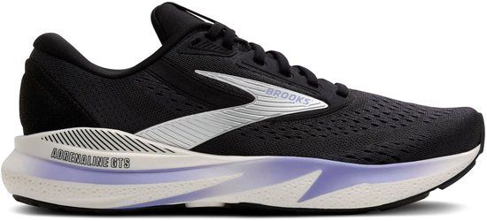 Brooks Adrenaline GTS 24 Hardloopschoenen Dames - Zwart - Wit - Lila - Maat 37.5