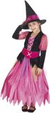 Boland Kostuum heks - meisjes - jurk - riem - hoed - halloween - carnaval - verkleden 146/152