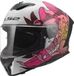 LS2 FF820 Rapid III Poppies Helm - Integraalhelm - Maat M - Wit/felroze