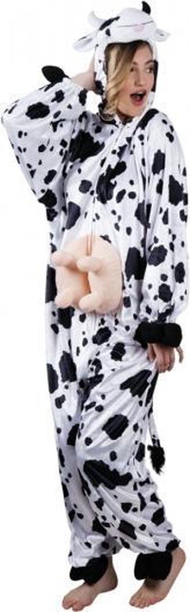 Koe Dieren Kostuum voor Dames - Polyester - Multi - EAN: 8719538059948