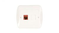Contact-Simon AF51/11 kunststof stopcontact, wit, IP20, 90 mm, 30,5 mm, 80,5 mm
