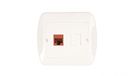 Contact-Simon AF51/11 kunststof stopcontact, wit, IP20, 90 mm, 30,5 mm, 80,5 mm