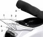 Shad Support de top case pour Scooter Piaggio 125 LX 2005-2014 V0LX55ST Noir