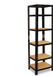 Shelfplaza BLACK metalen stellingkast - 200x40x40 cm - zwart - 6 planken