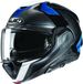 HJC F100 Bios Systeemhelm Zwart Blauw Maat XL