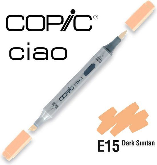 Copic Ciao Marker E15 Pale Dark Suntan - Bruin