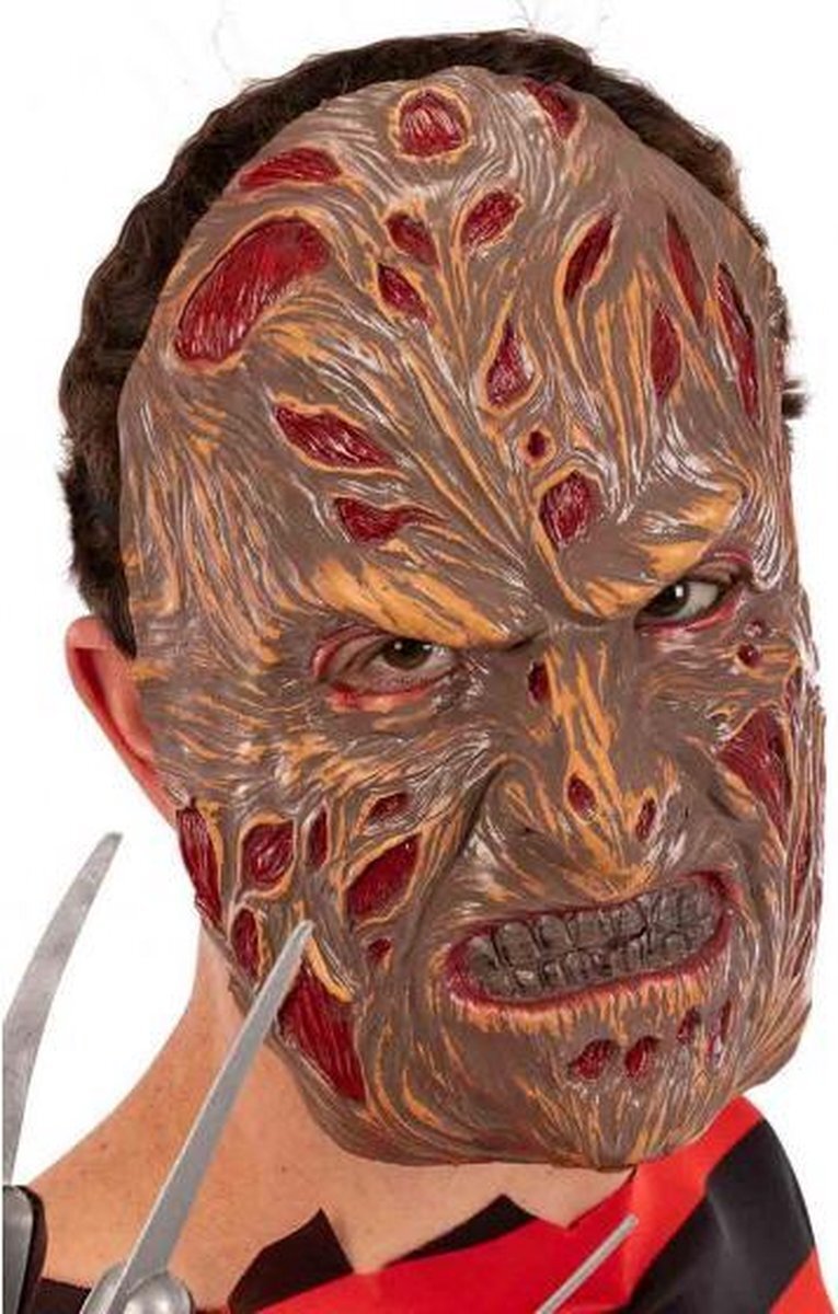 Carnival Toys Verkleedmasker Monster Latex Beige/rood One-size