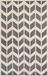 Safavieh Chatham Collectie CHT746 Vloerkleed, Handgetuft, Wol, Rechthoekig, Donkergrijs & Ivoor, 122 x 183 cm