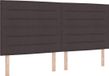 vidaXL Lit plateforme avec matelas, brun foncé, 200 x 200 cm