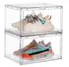 Solidchoice - Set de 2 boîtes à chaussures empilables transparentes