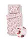 HEMA Housse de couette 140x200/220 cm coton doux fleurs (rose)