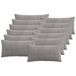 vidaXL Kussensloop 12 stuks ALMELO Lichtgrijs 40 x 80 cm corduroy