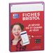 OXFORD Révision 2.0 set van 50 A5-formaat Bristolkaarten (14,8 x 21 cm) kleine dubbelzijdige vierkantjes, lila kader