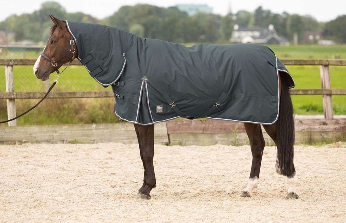Harry's Horse Regendeken met hals Thor 200 gram Ebony - 155