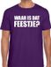 Bellatio Decorations Waar is dat feestje Partykleding t-shirt paars Heren M