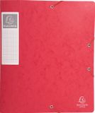Exacompta 10x Cartobox Archiefdoos Rug 60mm - A4 - Rood