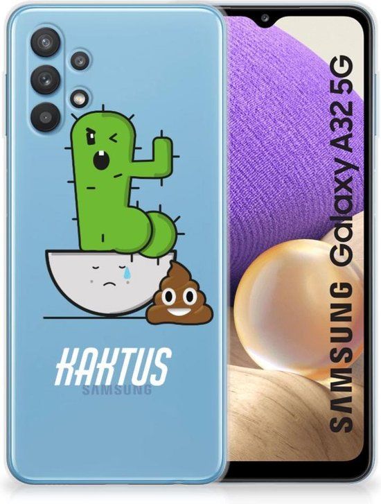 B2Ctelecom Beschermhoesje Samsung Galaxy A32 5G - Cactus Poo