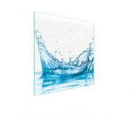 TMK ArtDeko Beschermende Glazen Plaat 50x52 cm Water Design Gehard Glas