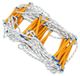 StarTech Noodladder Veiligheidsladder Antislip 18,32 meter Polypropyleenvezel Met haken Geel/blauw