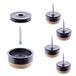 Wagner QuickClick® Viltglijders, meubelglijders, set van 4 stuks, om vast te schroeven, 4 x basis + schroef + glijopzetstuk vervangbaar, speciaal vilt SYNO Slim, diameter Ø 17 mm, Made in DE, 16791399