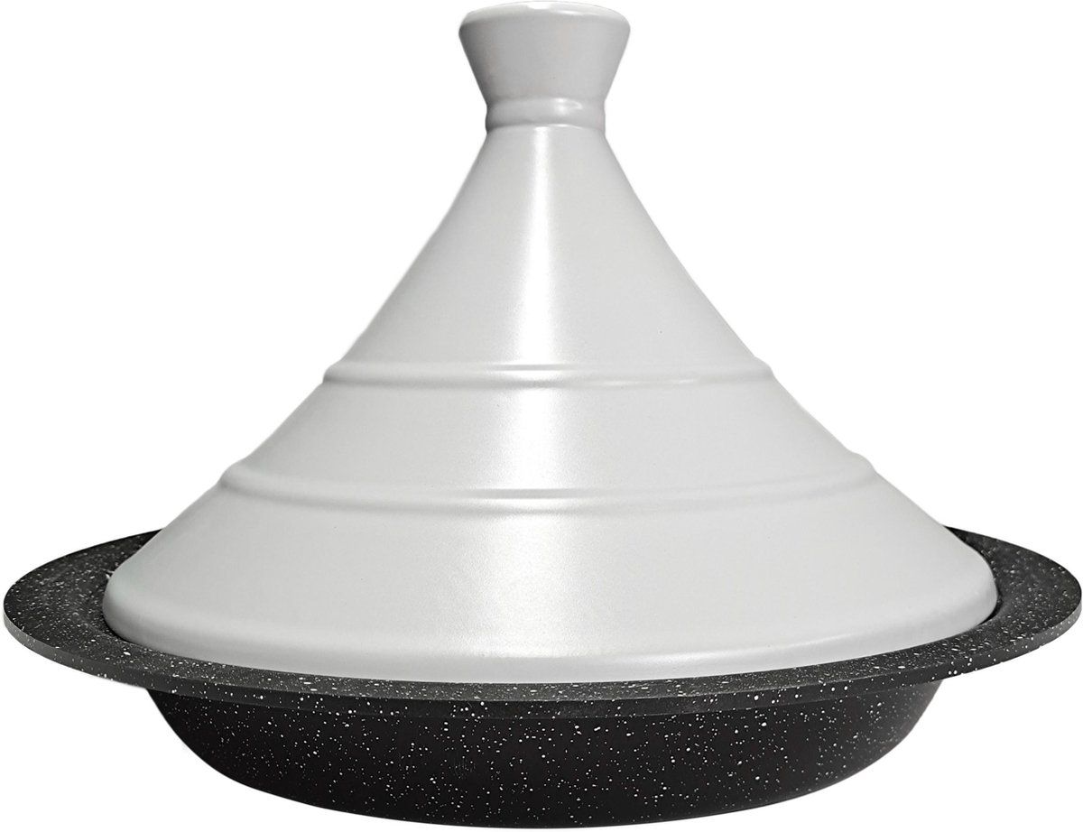 Volkskuchen Tajine - Ø32 cm - Licht Grijs/Zwart