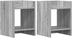 vidaXL Plantenstandaard 2 stuks Grijs Sonoma 30 x 30 x 40 cm Bewerkt hout