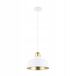 Zuma Line MENSA hanglamp wit met goud, 1-lichts E27