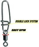 Gamakatsu Hyper S-Snap X H-Swivel Size 5 98kg Black Staal 4 stuks