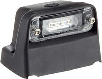 HELLA Kentekenlamp - LED - 12V - Opbouw/Geschroefd - Lenskleur: Transparent - Stekker: Platte stekker - Montage aan zijkant/Carrosserie/Buiten - Aantal: 1