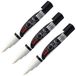 Faber-Castell uni-ball 205080 Raam- en krijtmarker, UNI CHALK PWE-3MS, 3 witte krijtmarkers, ronde punt 0,9-1,3 mm